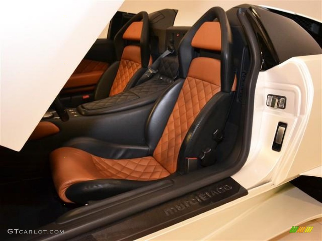 Black/Brown Interior 2008 Lamborghini Murcielago LP640 Roadster Photo #58553028