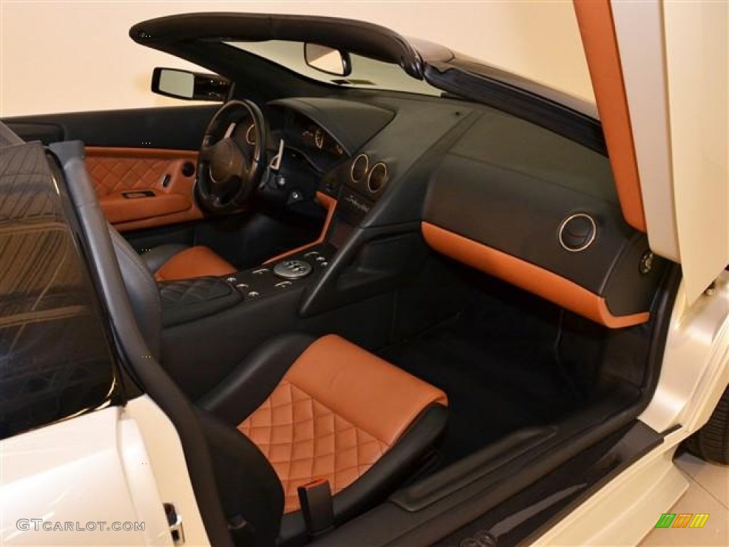 2008 Lamborghini Murcielago LP640 Roadster Black/Brown Dashboard Photo #58553046