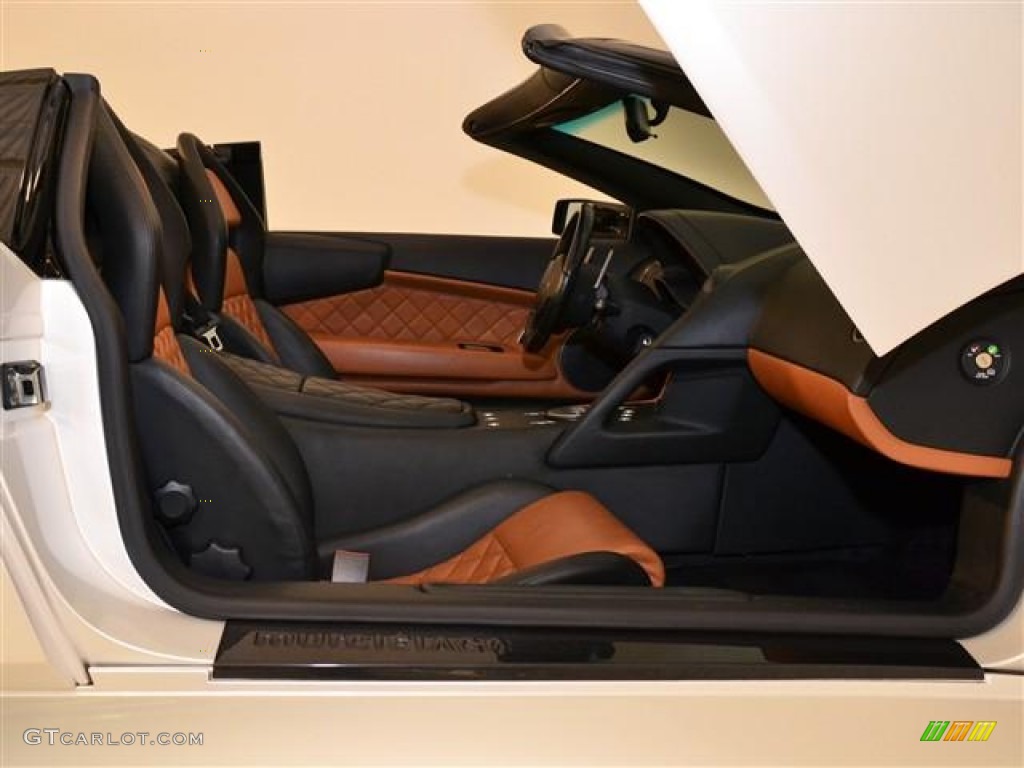 Black/Brown Interior 2008 Lamborghini Murcielago LP640 Roadster Photo #58553053