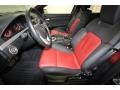 Onyx/Red 2009 Pontiac G8 GT Interior