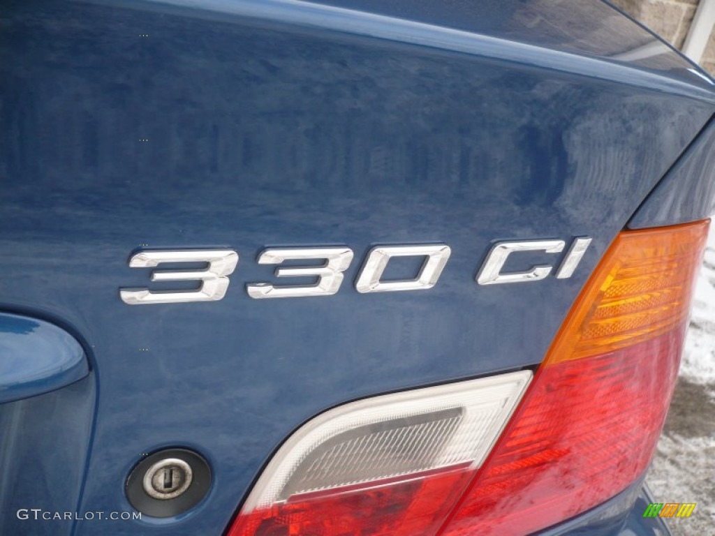 2001 3 Series 330i Coupe - Topaz Blue Metallic / Grey photo #10
