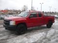 2007 Victory Red Chevrolet Silverado 1500 Work Truck Extended Cab 4x4  photo #2