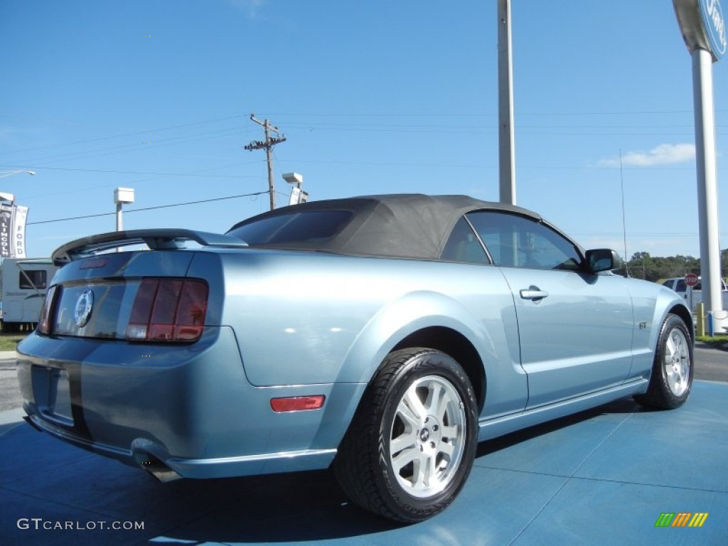 2007 Mustang GT Premium Convertible - Windveil Blue Metallic / Medium Parchment photo #5