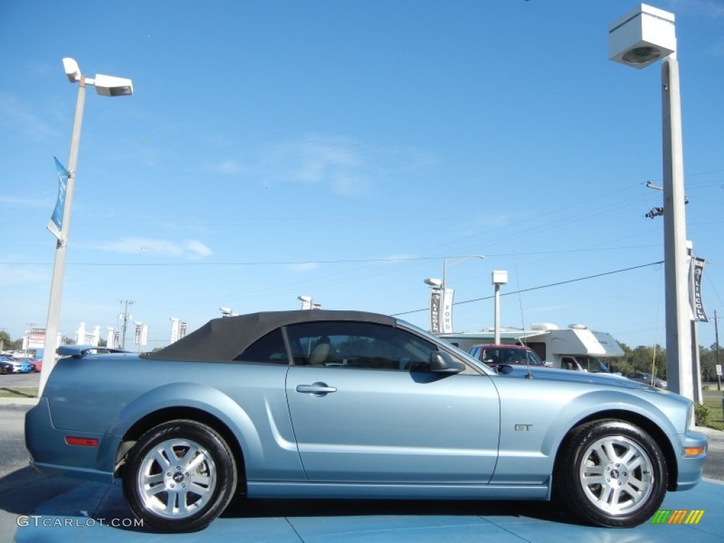 Windveil Blue Metallic 2007 Ford Mustang GT Premium Convertible Exterior Photo #58554451