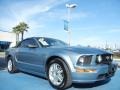 2007 Windveil Blue Metallic Ford Mustang GT Premium Convertible  photo #7