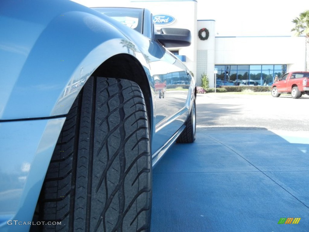 2007 Mustang GT Premium Convertible - Windveil Blue Metallic / Medium Parchment photo #15