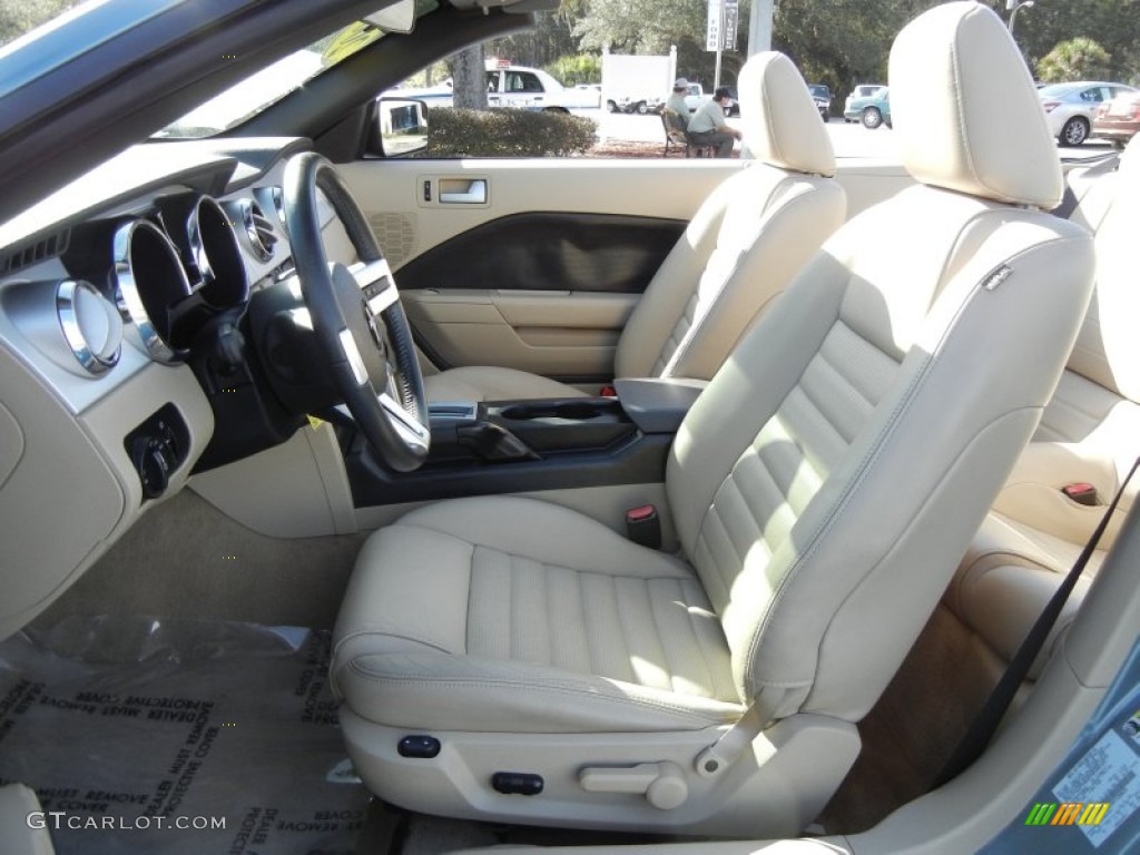 Medium Parchment Interior 2007 Ford Mustang GT Premium Convertible Photo #58554481