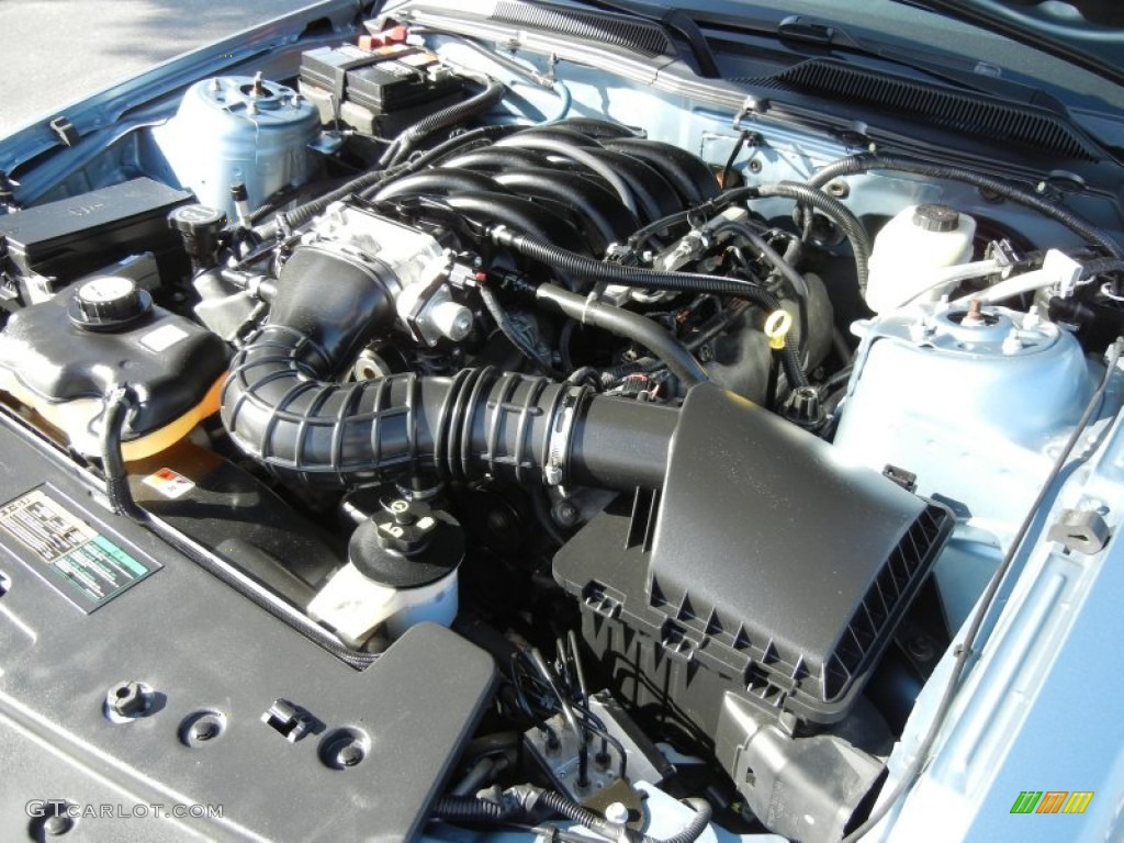 2007 Mustang GT Premium Convertible - Windveil Blue Metallic / Medium Parchment photo #33