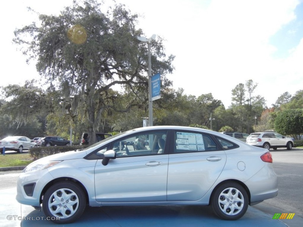 Ingot Silver Metallic 2012 Ford Fiesta S Sedan Exterior Photo #58554577