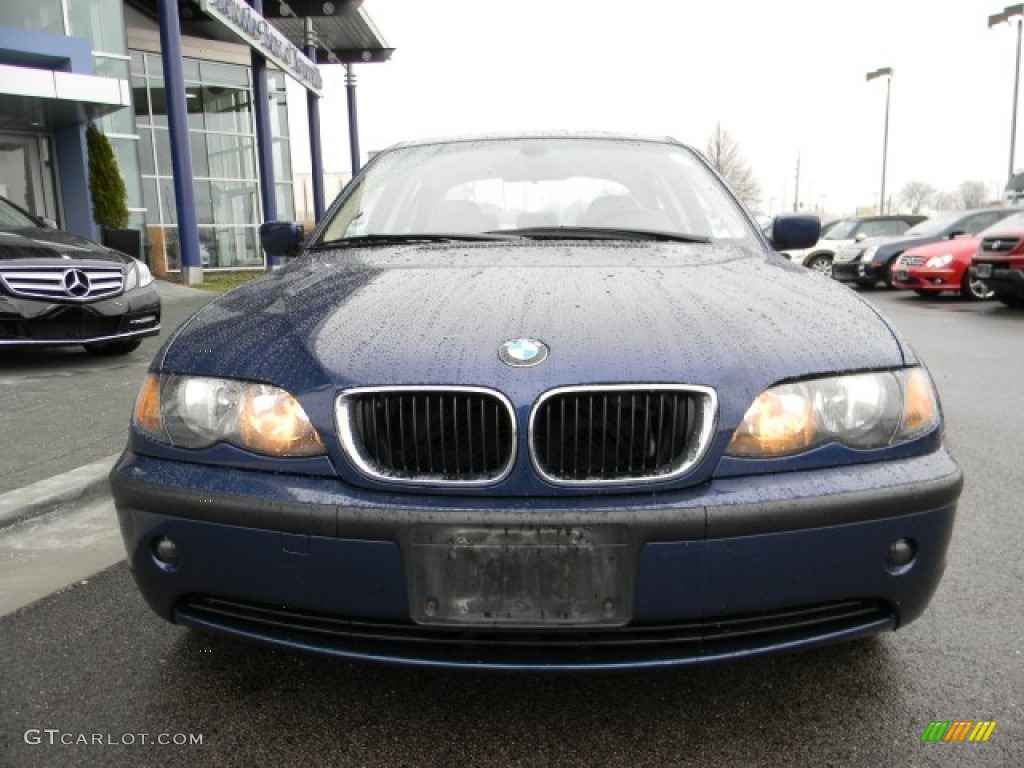 2004 3 Series 325i Sedan - Mystic Blue Metallic / Sand photo #6