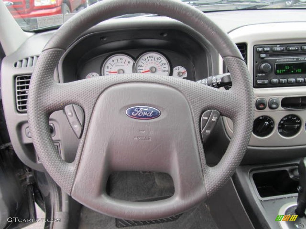 2007 Ford Escape XLT 4WD Medium/Dark Flint Steering Wheel Photo #58557351