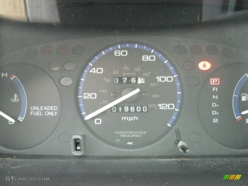 1997 Honda Civic CX Hatchback Gauges Photo #58557990