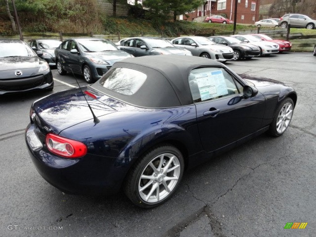 2012 MX-5 Miata Touring Roadster - Stormy Blue Mica / Black photo #5