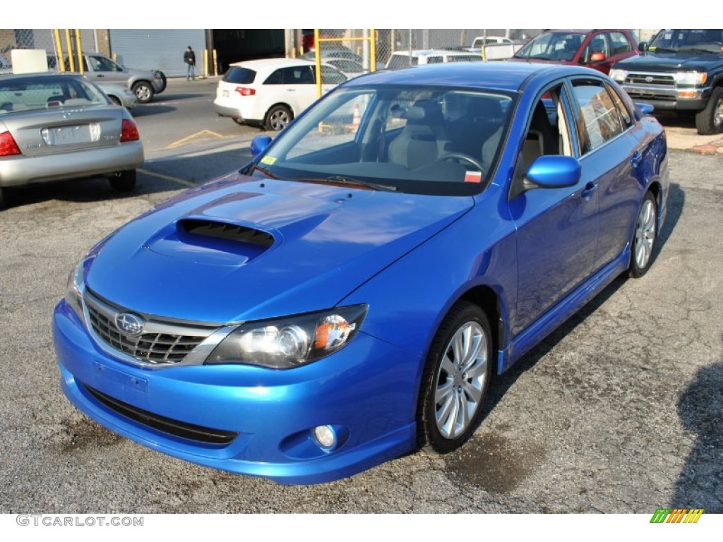 WR Blue Mica 2008 Subaru Impreza WRX Sedan Exterior Photo #58558353