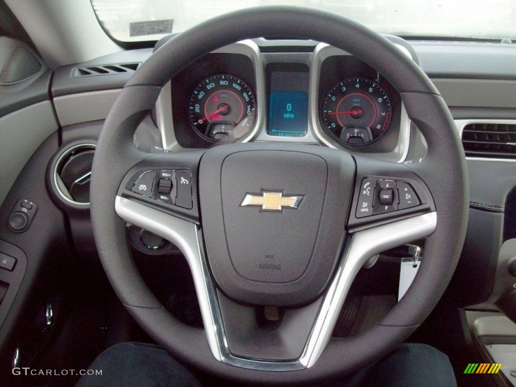 2012 Chevrolet Camaro LS Coupe Gray Steering Wheel Photo #58558956