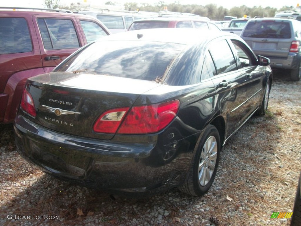2010 Sebring Limited Sedan - Brilliant Black Crystal Pearl / Dark Slate Gray photo #3