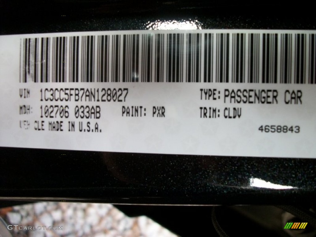 2010 Sebring Limited Sedan - Brilliant Black Crystal Pearl / Dark Slate Gray photo #19