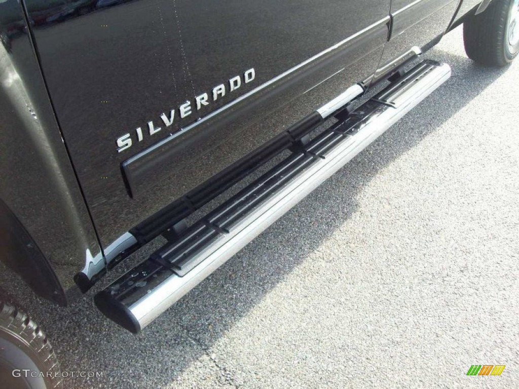 2012 Silverado 1500 LTZ Extended Cab 4x4 - Black / Light Titanium/Dark Titanium photo #33