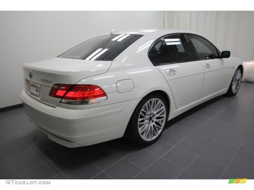 2008 7 Series 750i Sedan - Alpine White / Natural Brown photo #11