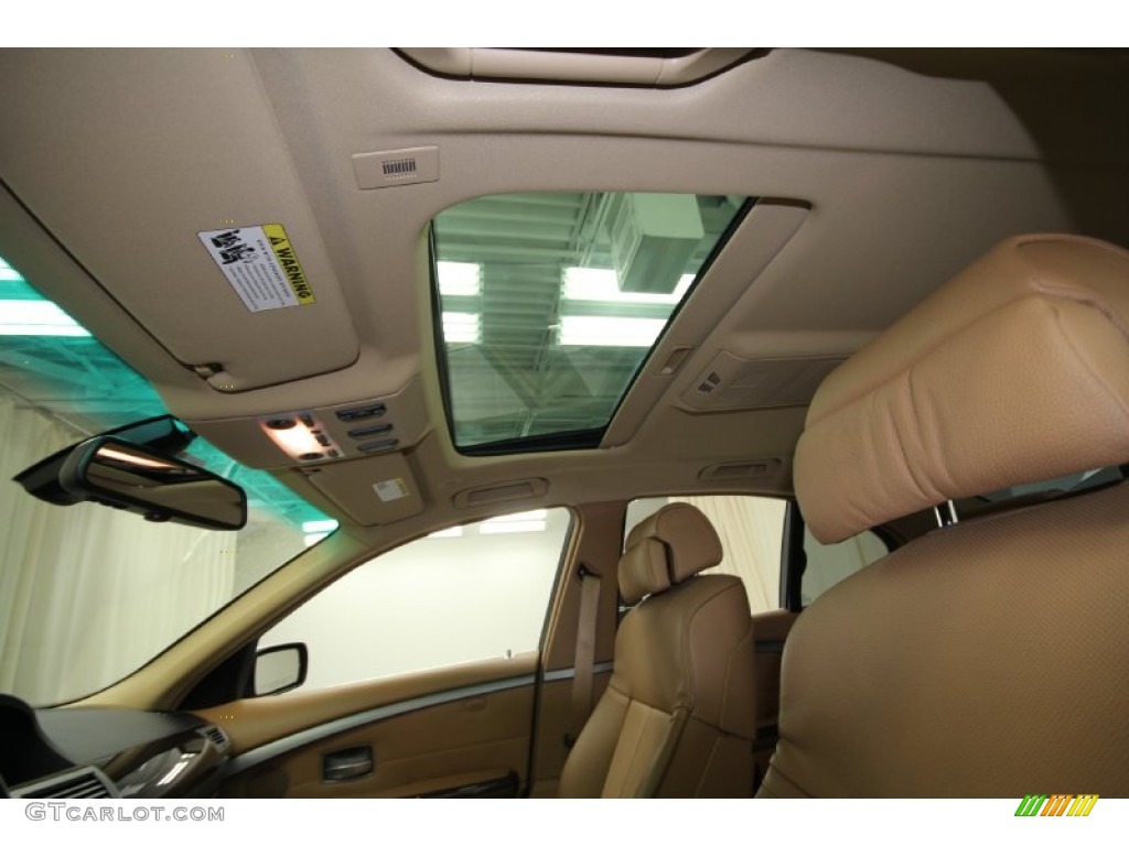 2008 7 Series 750i Sedan - Alpine White / Natural Brown photo #32
