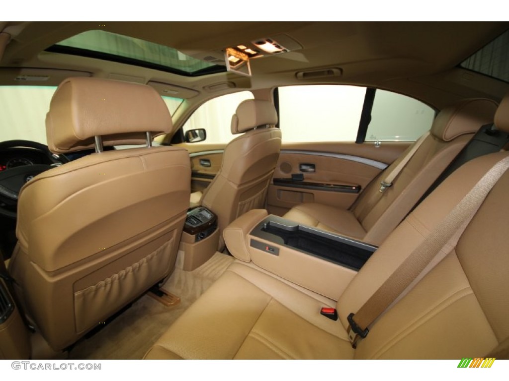 2008 7 Series 750i Sedan - Alpine White / Natural Brown photo #33