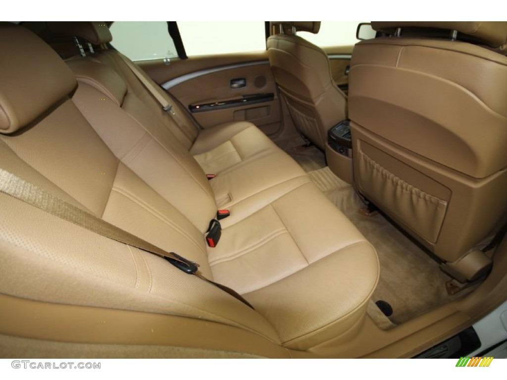 2008 7 Series 750i Sedan - Alpine White / Natural Brown photo #43