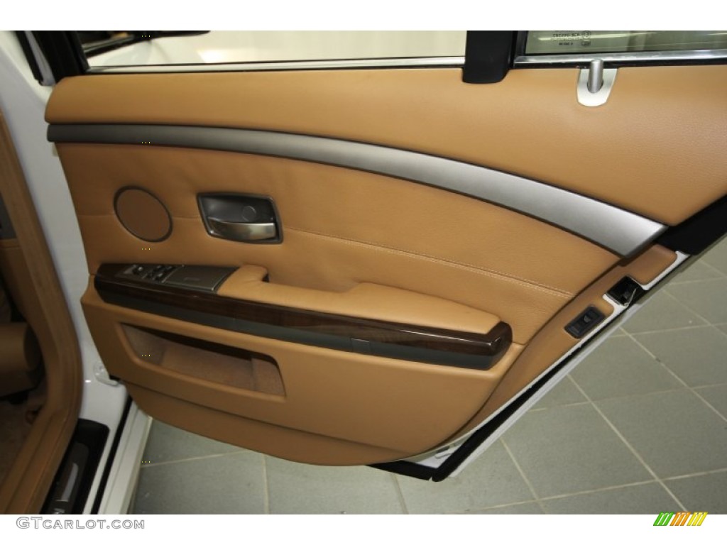 2008 7 Series 750i Sedan - Alpine White / Natural Brown photo #44