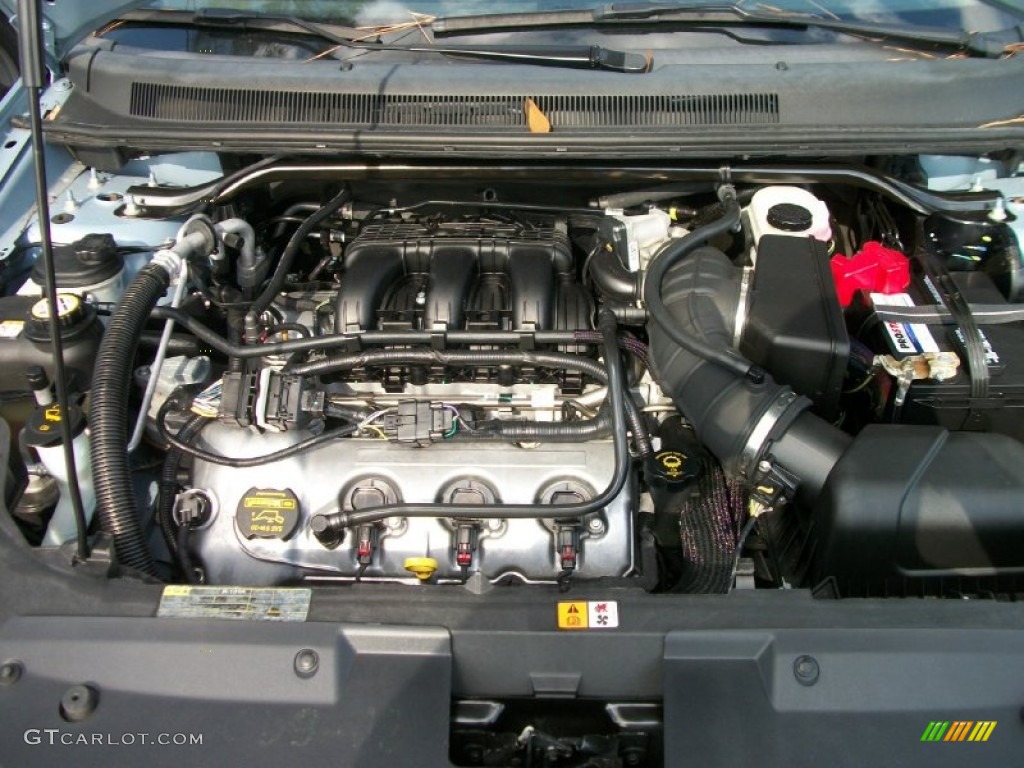 2009 Taurus X SEL - Light Ice Blue Metallic / Camel photo #21