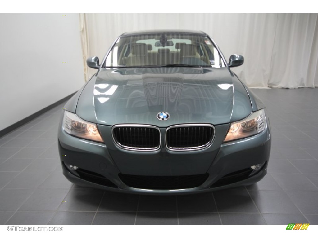 2011 3 Series 328i Sedan - Tasman Green Metallic / Beige photo #3