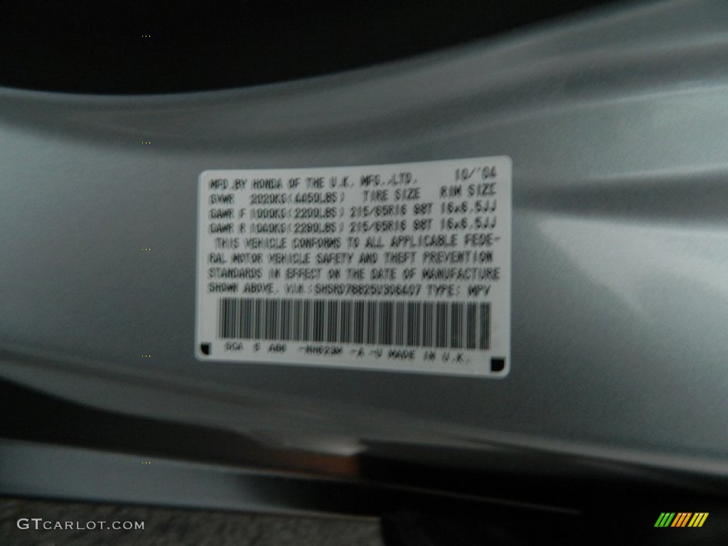 2005 CR-V EX 4WD - Satin Silver Metallic / Black photo #28