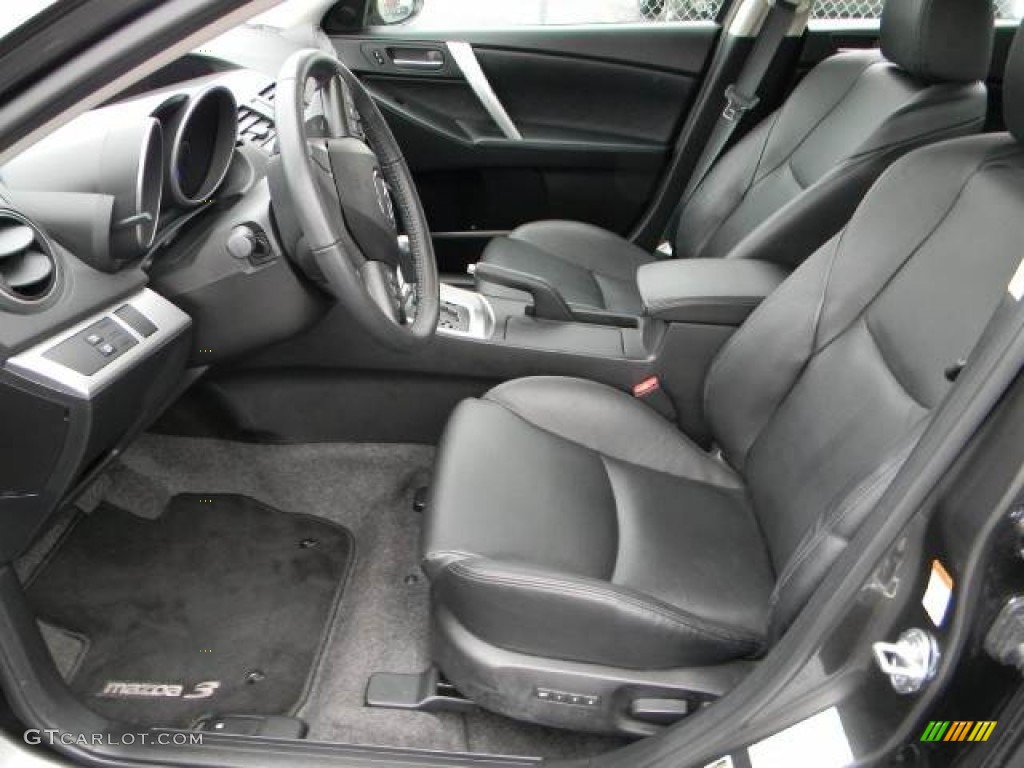 Black Interior 2010 Mazda MAZDA3 s Grand Touring 5 Door Photo #58563306