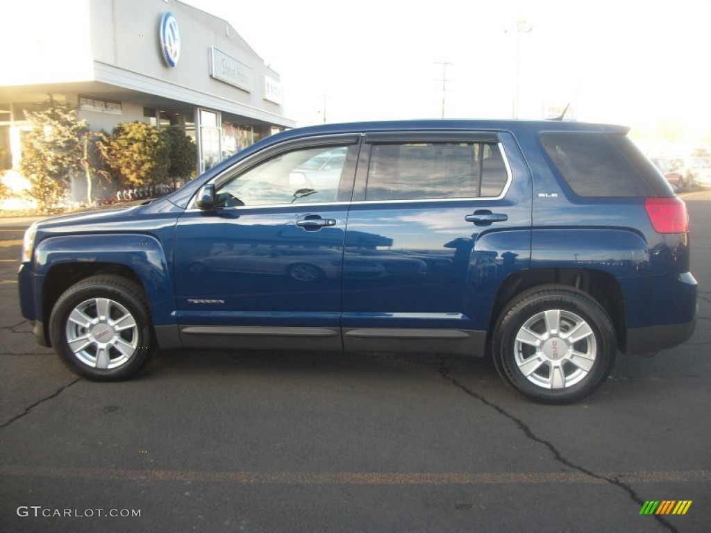 Atlantic Blue Metallic 2010 GMC Terrain SLE AWD Exterior Photo #58564752