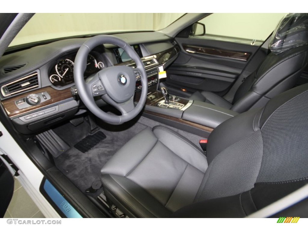 2012 7 Series 750Li Sedan - Mineral White Metallic / Black photo #9