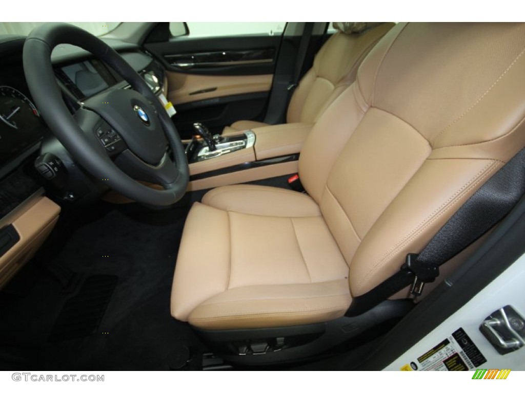 2012 7 Series 750Li Sedan - Mineral White Metallic / Saddle/Black photo #10