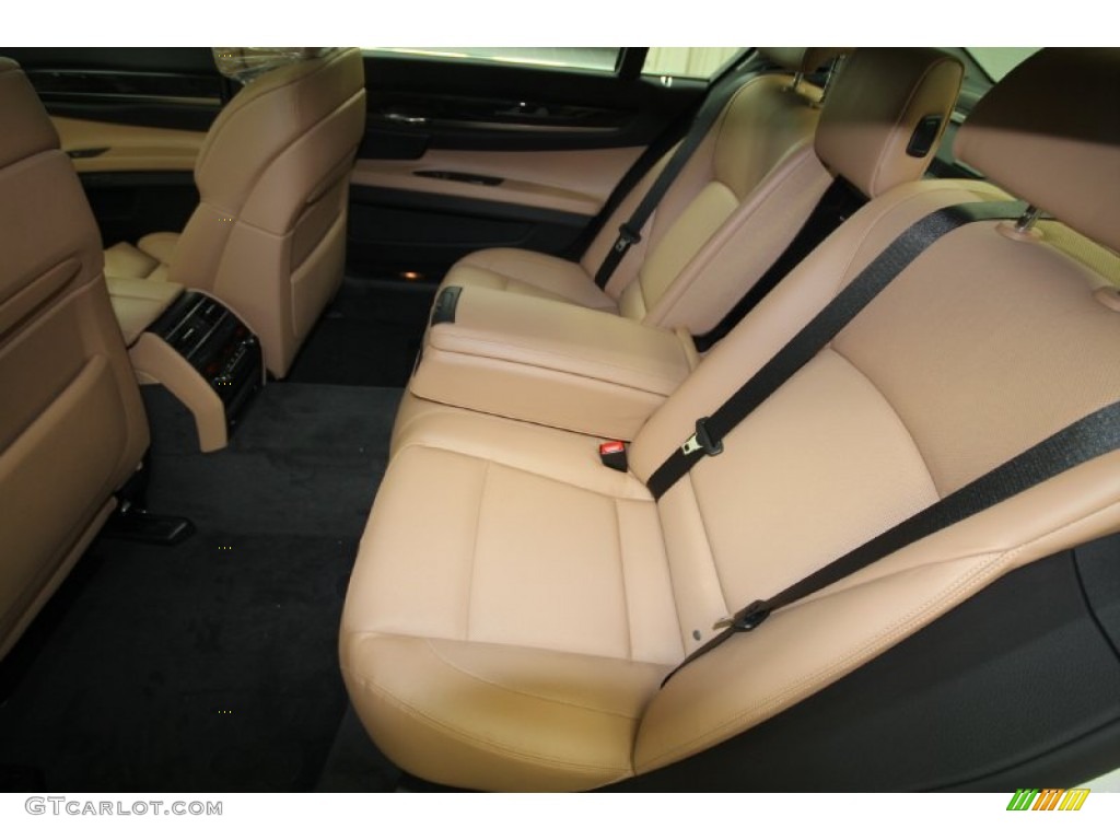 2012 7 Series 750Li Sedan - Mineral White Metallic / Saddle/Black photo #11