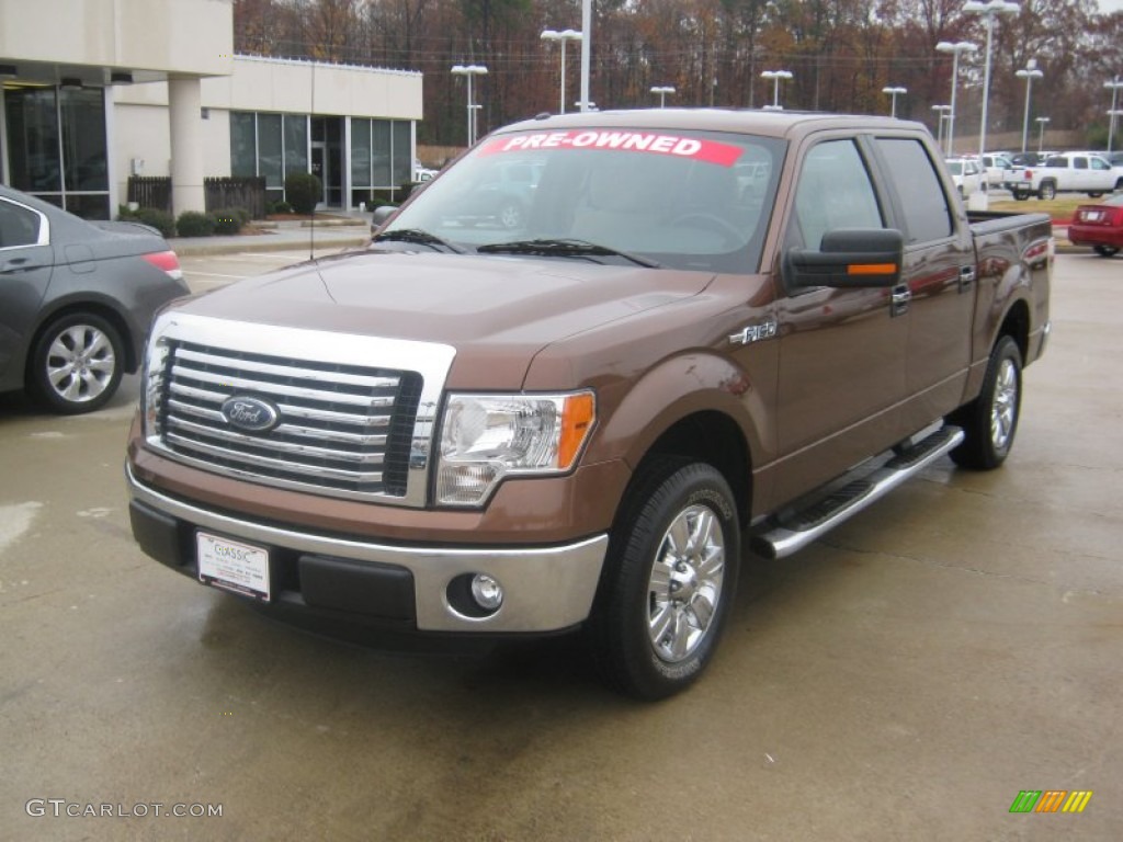 2011 F150 XLT SuperCrew - Golden Bronze Metallic / Pale Adobe photo #1