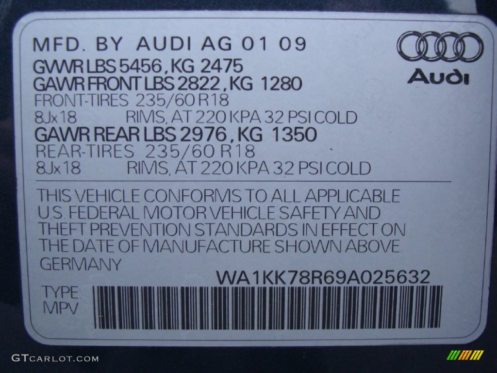 2009 Q5 3.2 Premium quattro - Meteor Gray Pearl Effect / Cardamom Beige photo #30