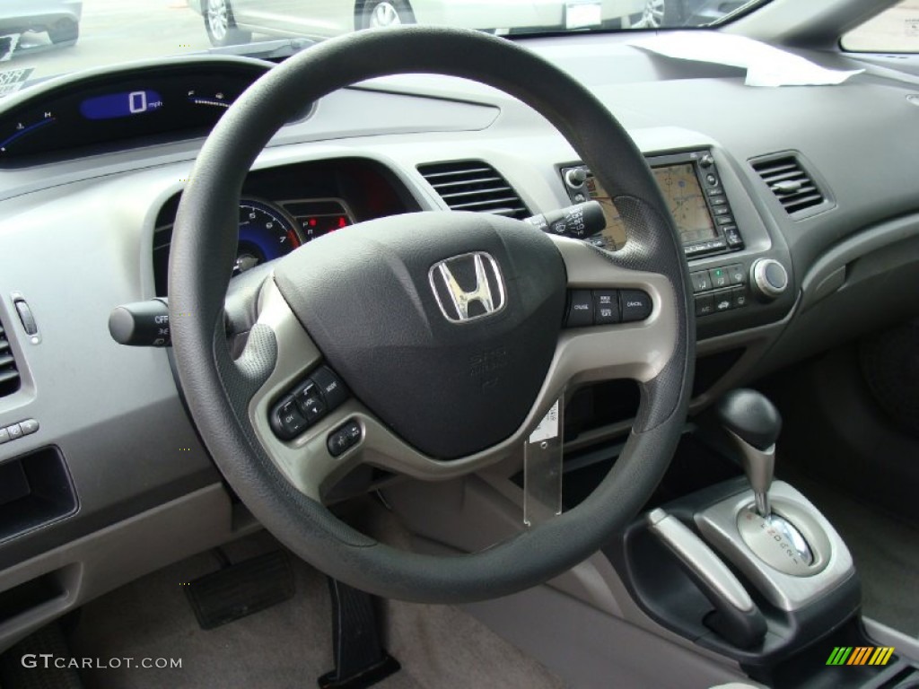 2007 Honda Civic EX Sedan Gray Steering Wheel Photo #58568205