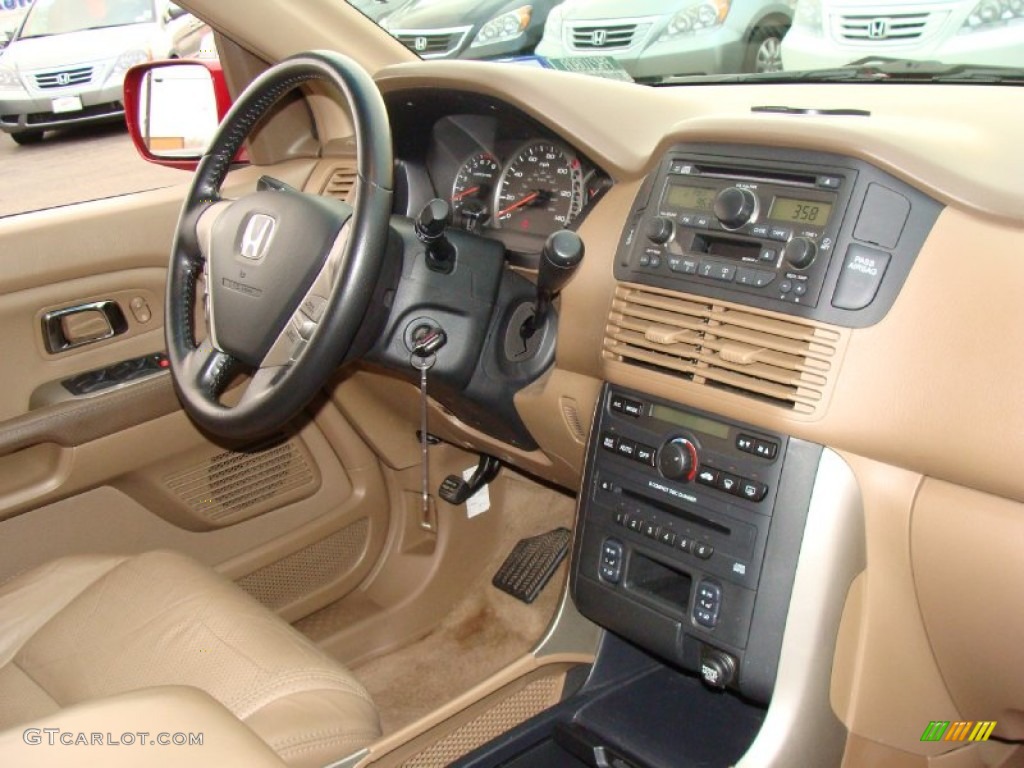2005 Honda Pilot EX-L 4WD Saddle Dashboard Photo #58568412