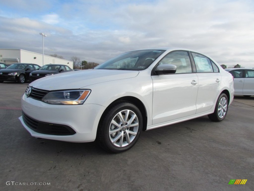 2012 Jetta SE Sedan - Candy White / Cornsilk Beige photo #1