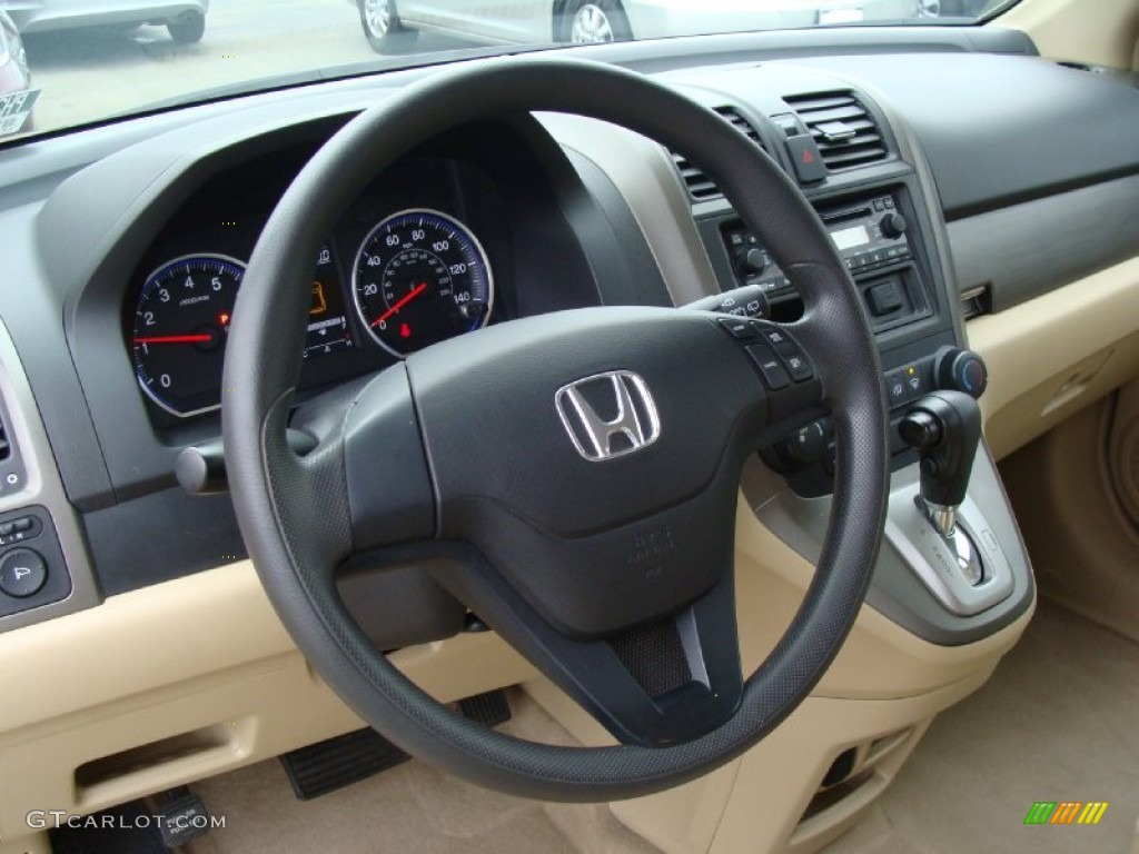 2009 CR-V LX 4WD - Borrego Beige Metallic / Ivory photo #22