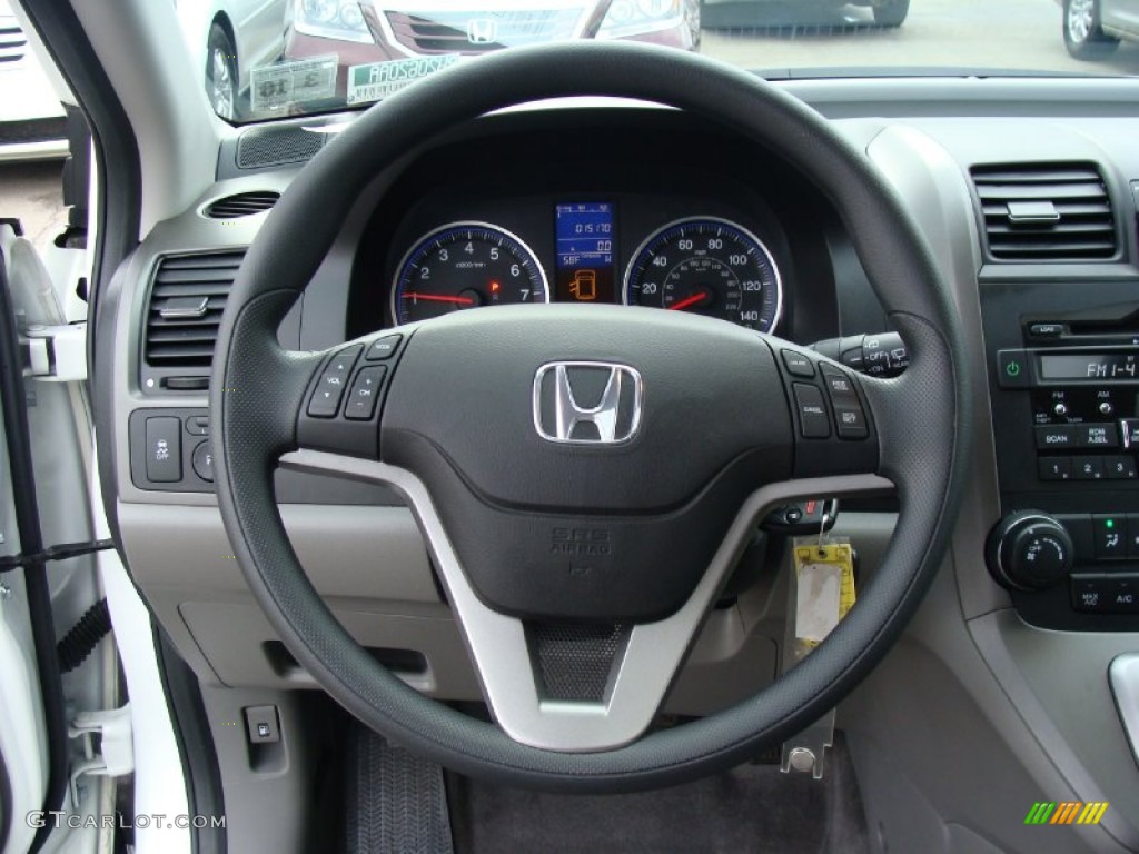 2011 Honda CR-V EX 4WD Gray Steering Wheel Photo #58569282