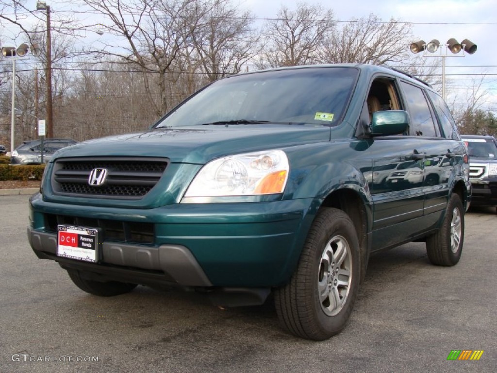 2003 Pilot EX-L 4WD - Evergreen Pearl / Saddle photo #5