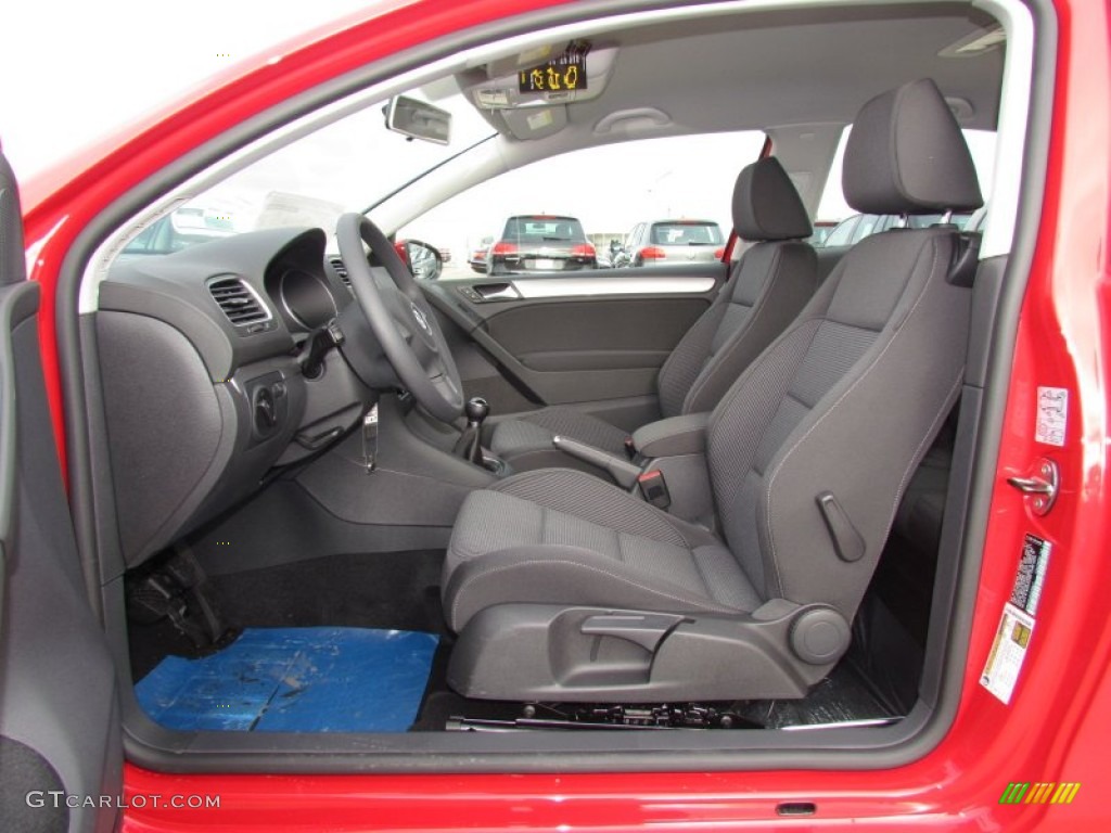 Titan Black Interior 2012 Volkswagen Golf 2 Door Photo #58569609