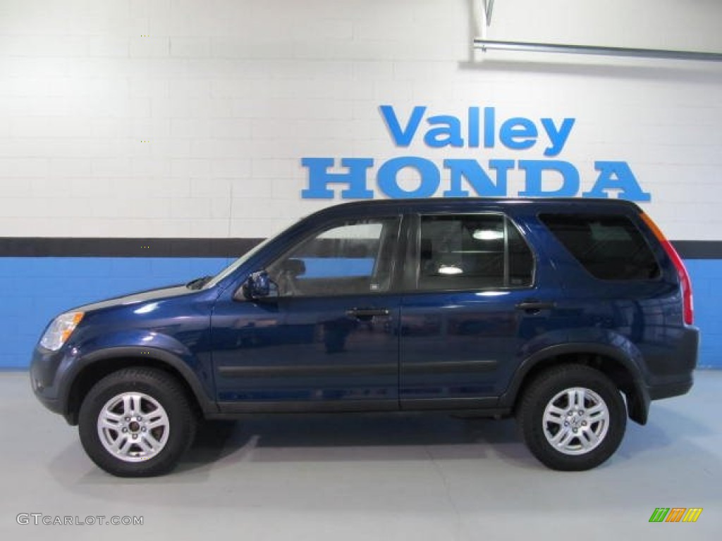 2004 CR-V EX 4WD - Eternal Blue Pearl / Black photo #2