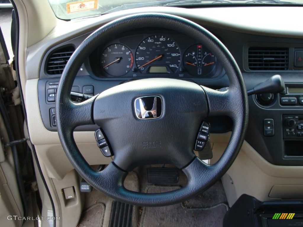 2003 Honda Odyssey EX Ivory Steering Wheel Photo #58569900