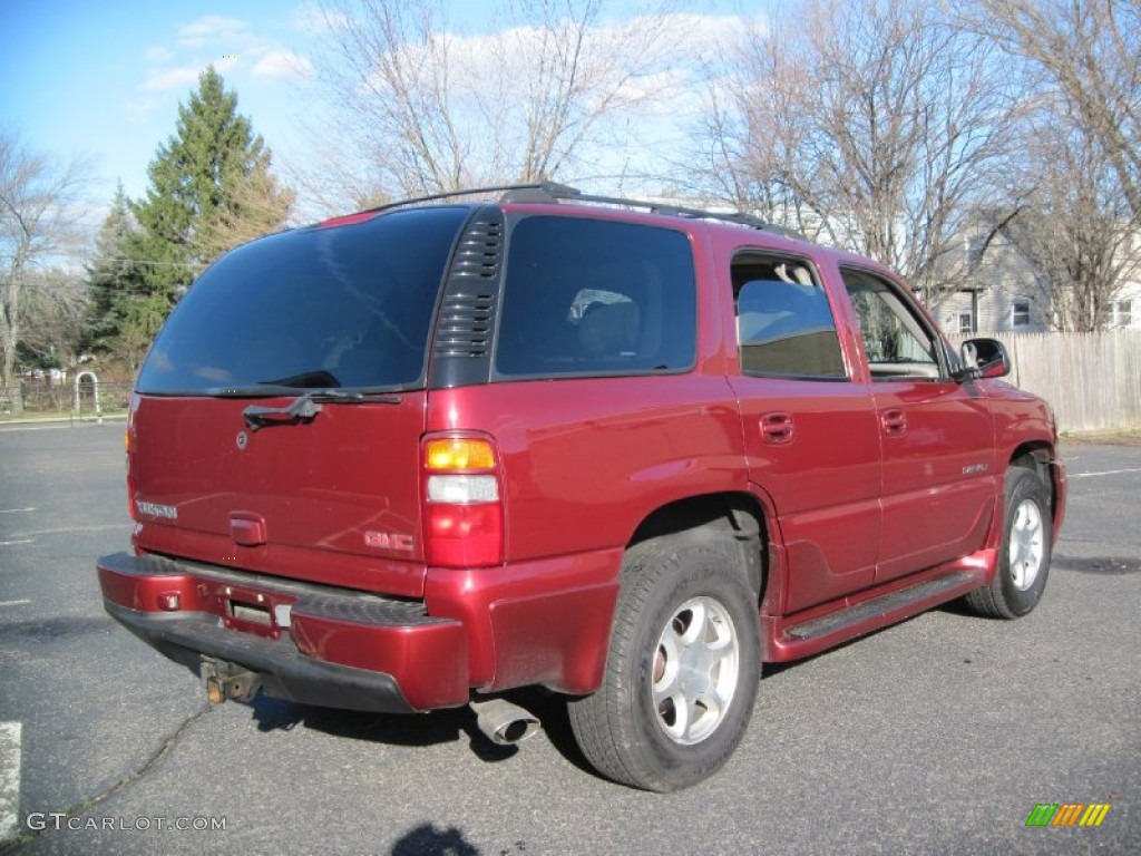 2001 Yukon Denali AWD - Garnet Red Metallic / Graphite/Medium Gray photo #7