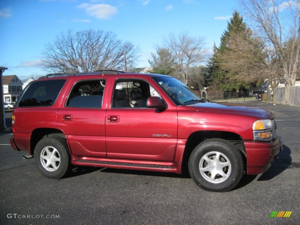 2001 Yukon Denali AWD - Garnet Red Metallic / Graphite/Medium Gray photo #10