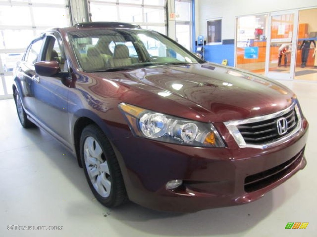 Basque Red Pearl 2008 Honda Accord EX-L V6 Sedan Exterior Photo #58570248