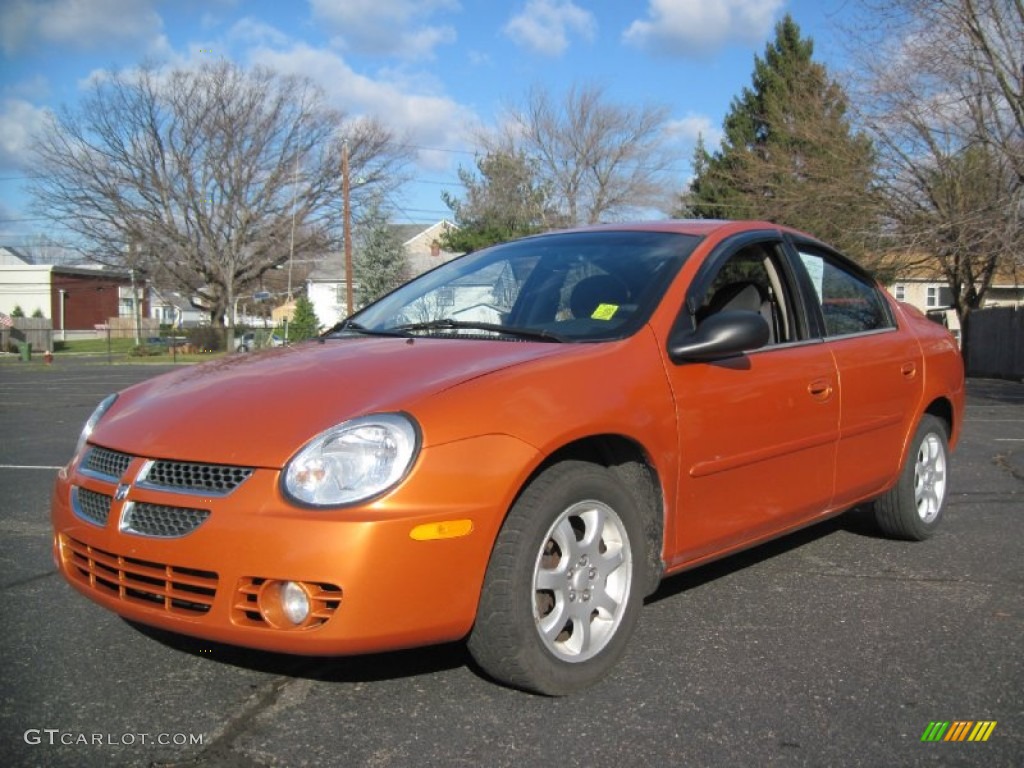 Orange Blast Pearlcoat 2005 Dodge Neon SXT Exterior Photo #58570572